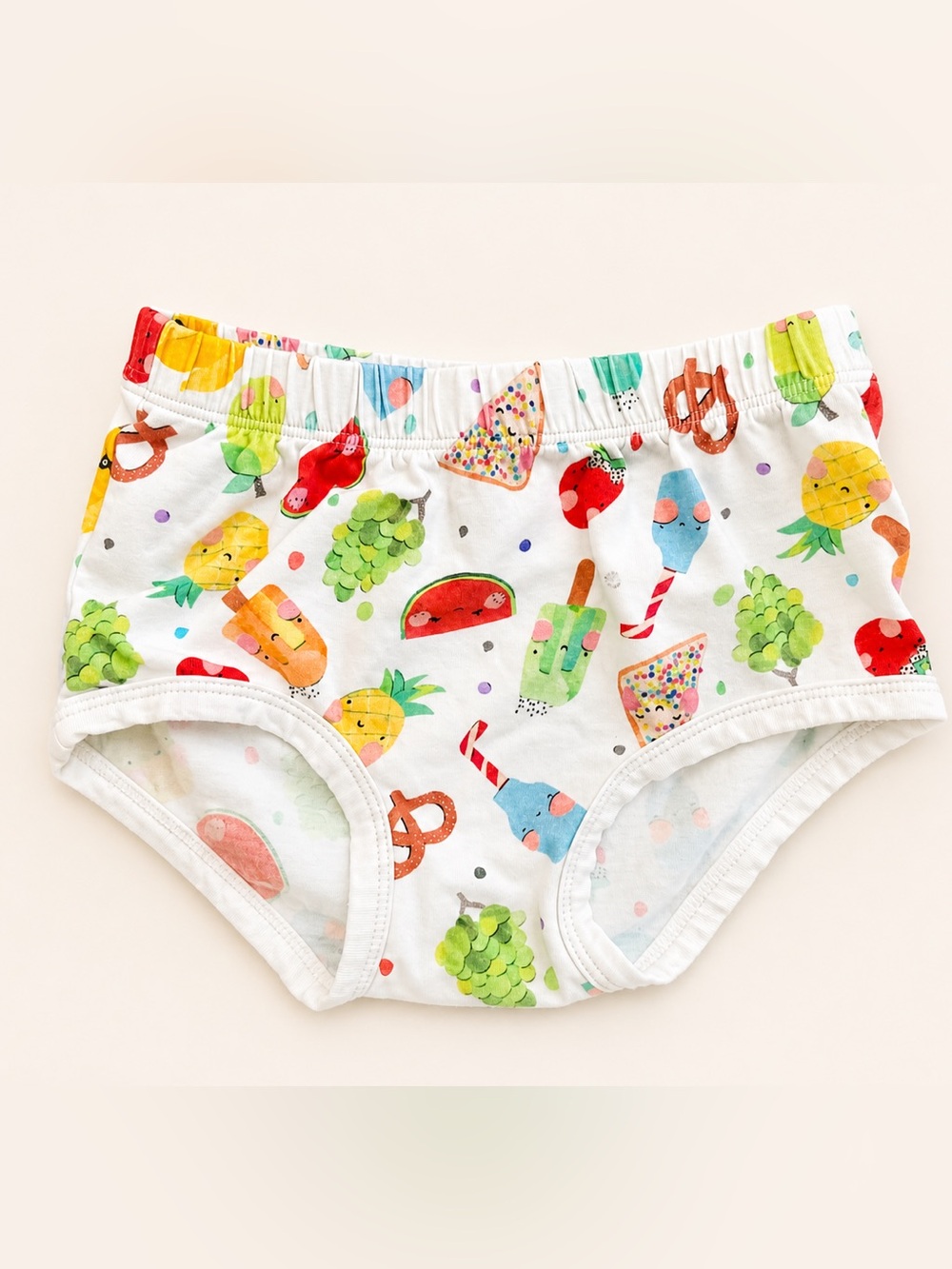 4/$20 - Little Green & Co Organic Cotton Summer Bummies with Treat Print